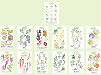 A set of NH Harvest of the Month posters