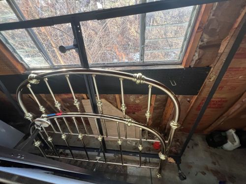 Brass Headboard Footboard and Frame