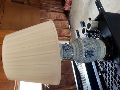 Blue/White Chinos Lamp