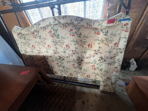Floral Headboard and Frame