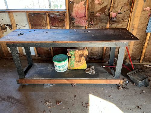 Rolling Wooden Workbench