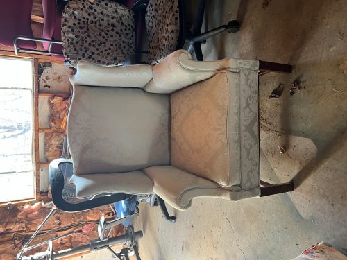 Wingback Chair--Lt. Green