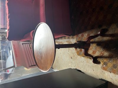 Round Wood Side Table