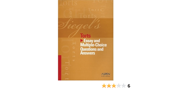 Siegel's Torts