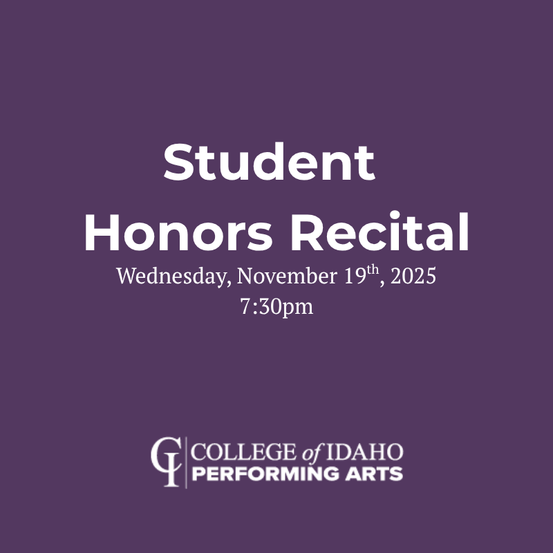 Honors Recital | Wednesday, November 19th, 2025 | 7:30pm