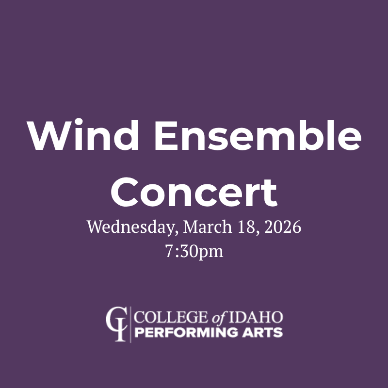Wind Ensemble Concert | Wednesday, March 18th, 2026 | 7:30pm