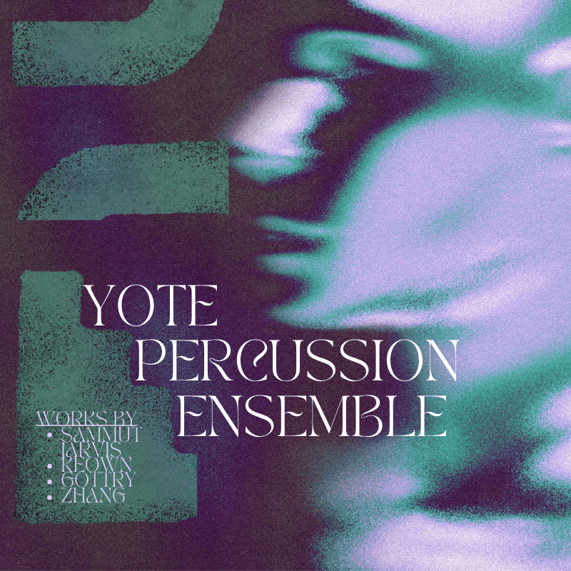 Percussion Ensemble Concert | Thursday, November 6th, 2025 | 7:30pm