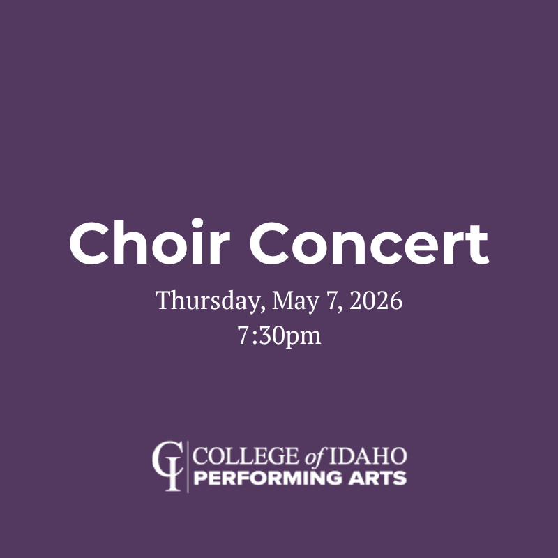 Choir Concert | Thursday, May 7th, 2026 | 7:30pm