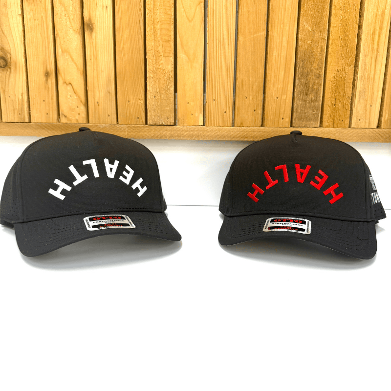 Upside Down Health Hats - BLACK