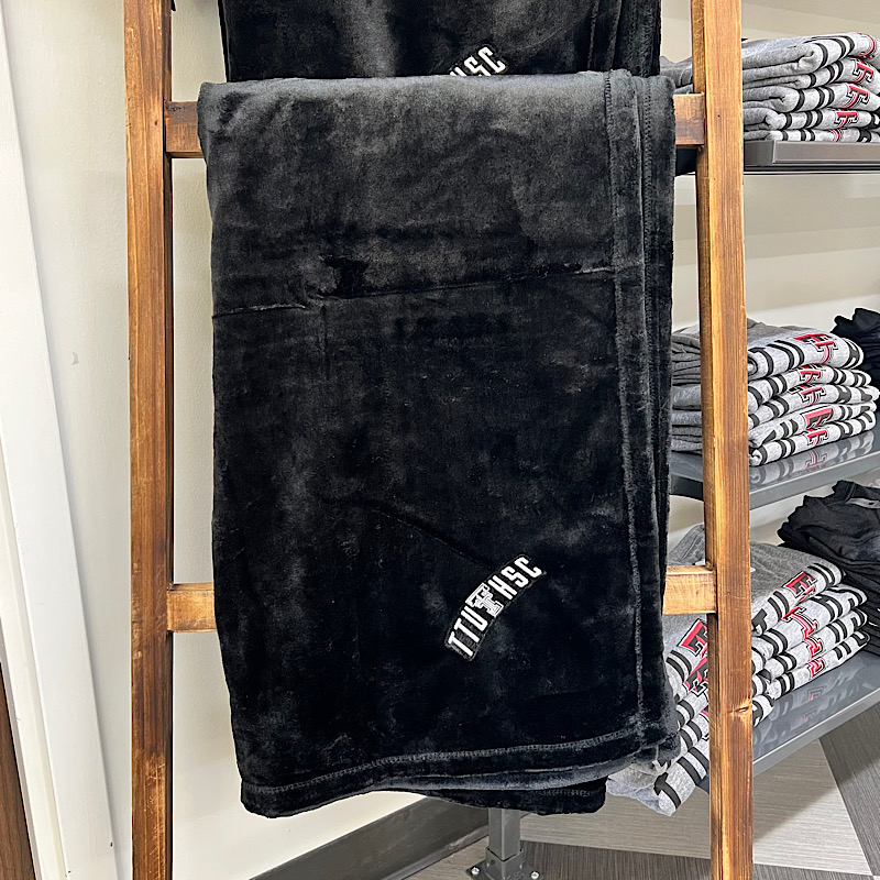 Black Microfleece Throw