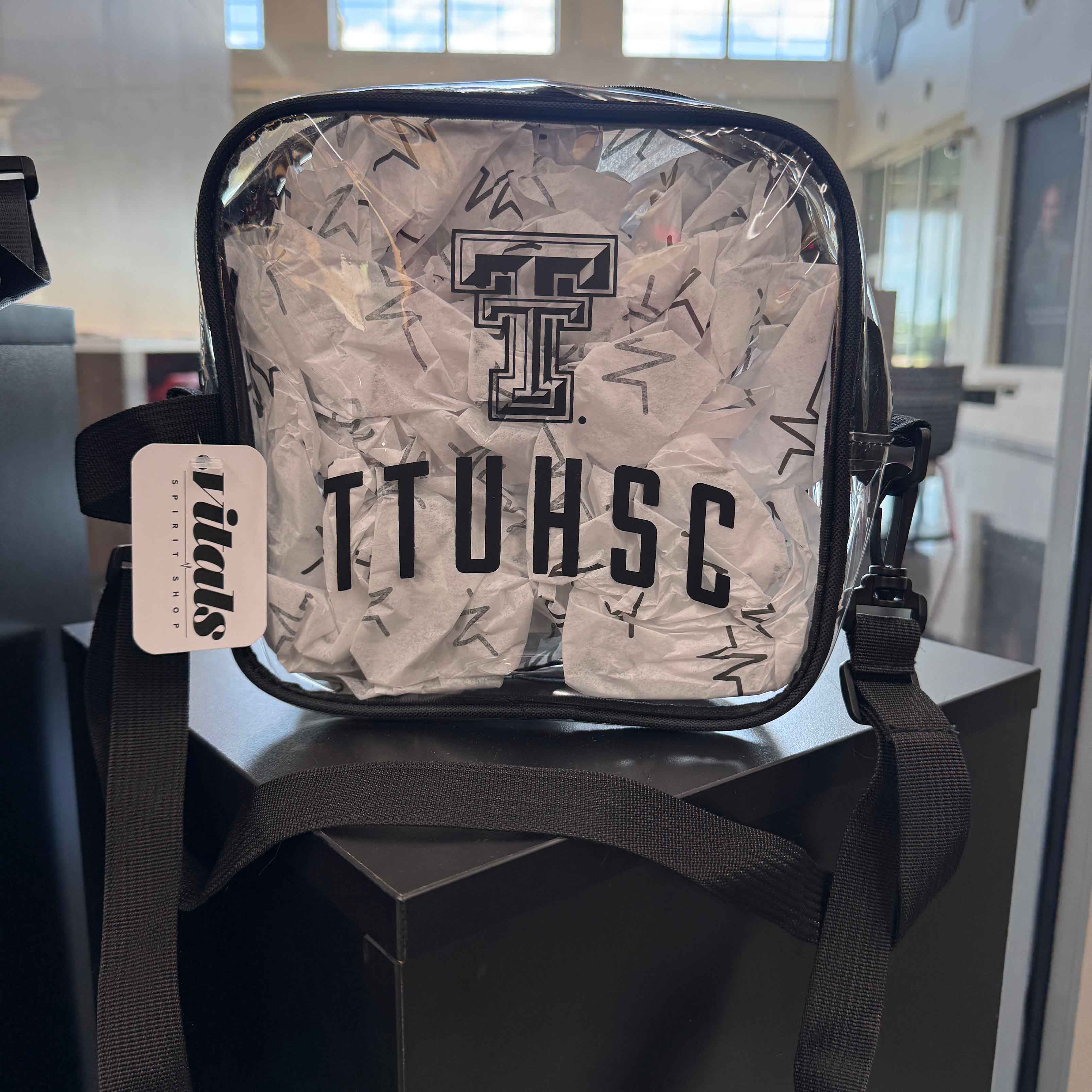 Stacked Logo Clear Bag
