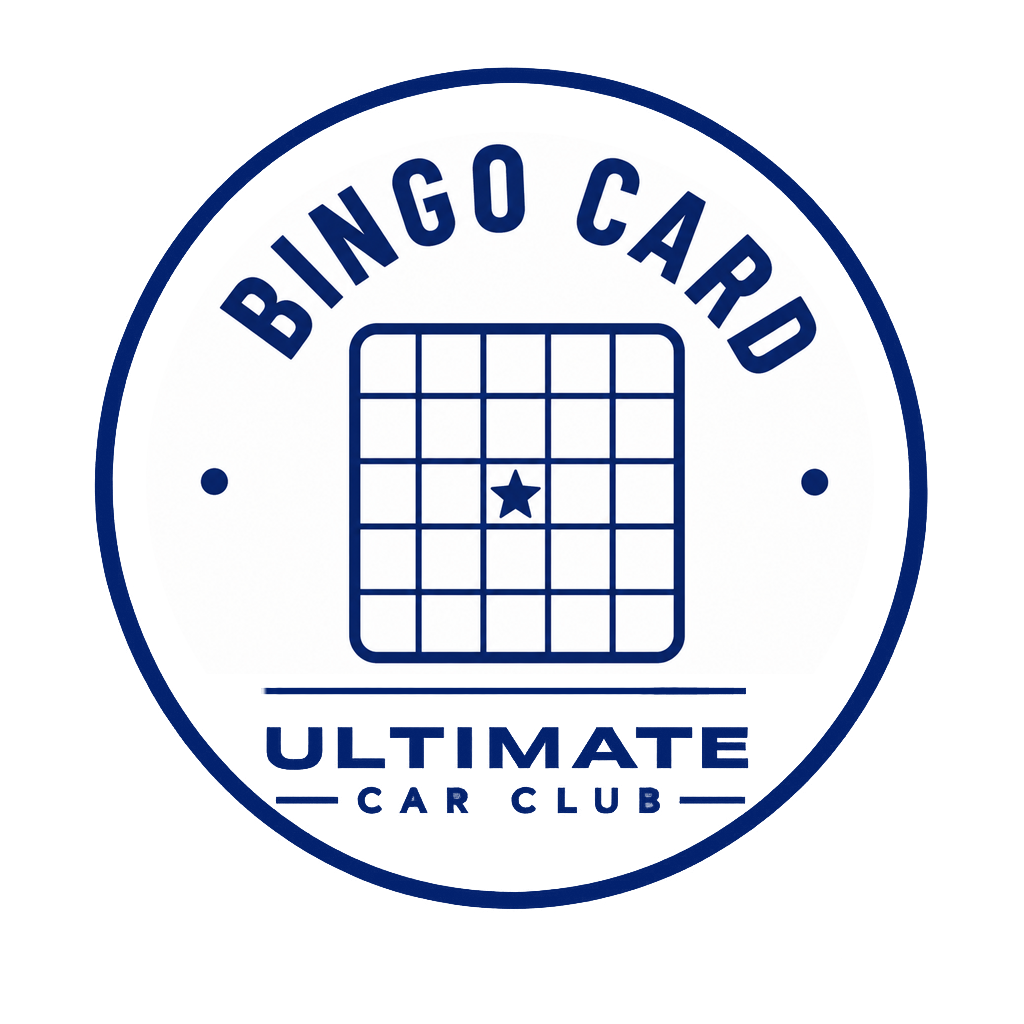 Ultimate Car Club BINGO CARD