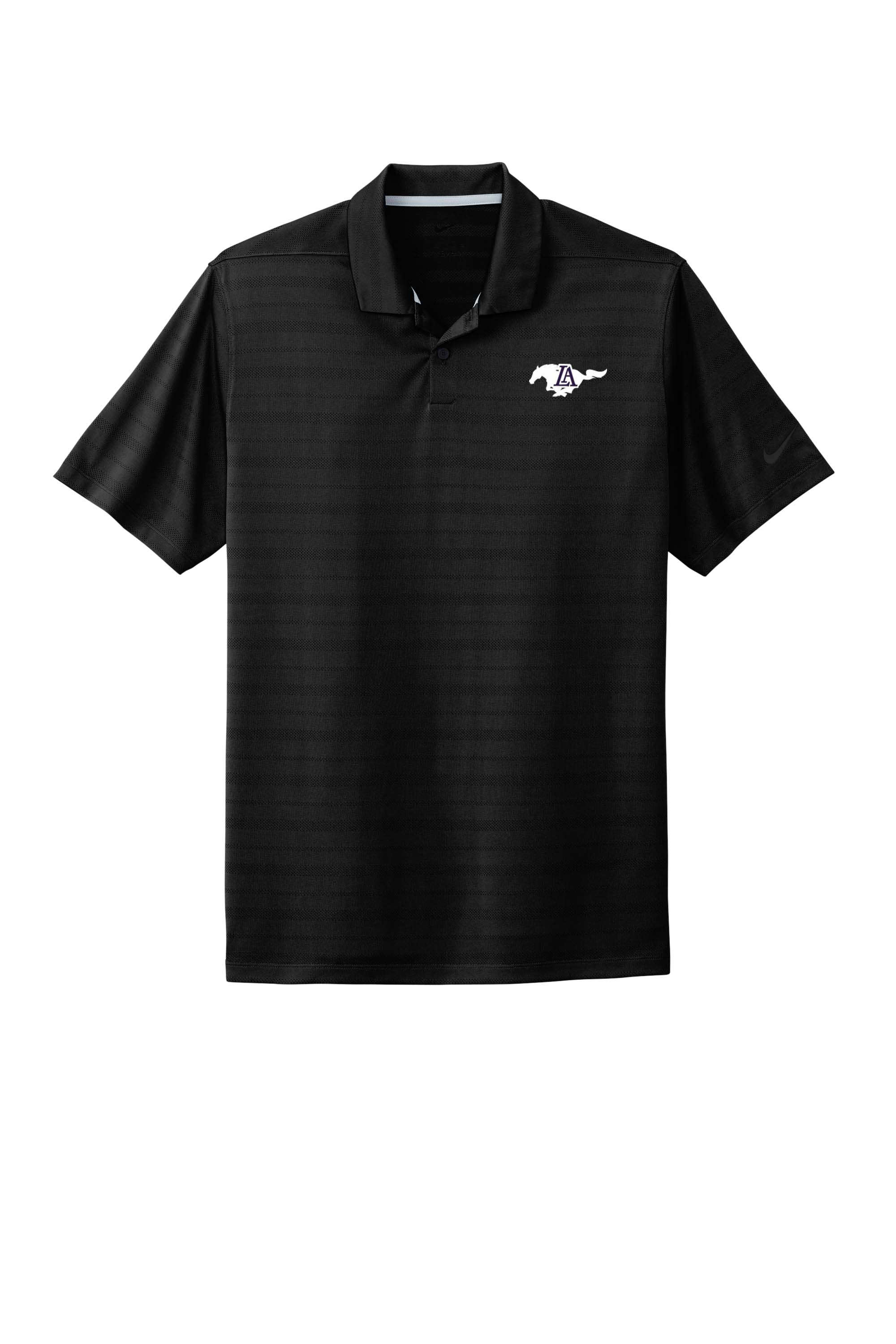 Nike - Dri-Fit Black on Black Stripe Polo