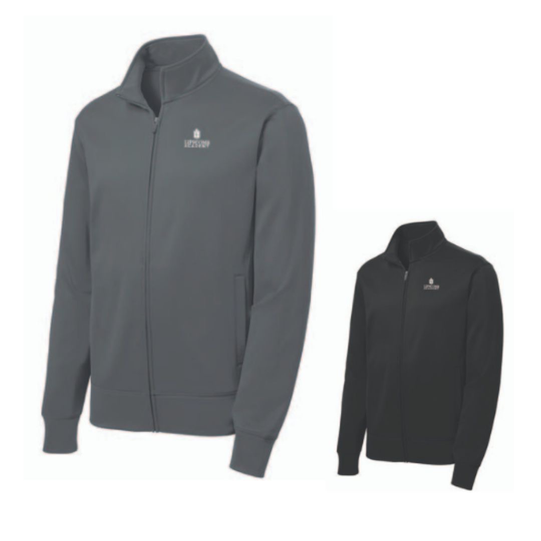 Full Zip Performance Jacket Fleeced lined - Black or Grey