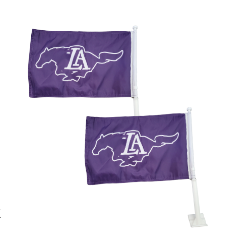 Car Flag - Pair - Purple