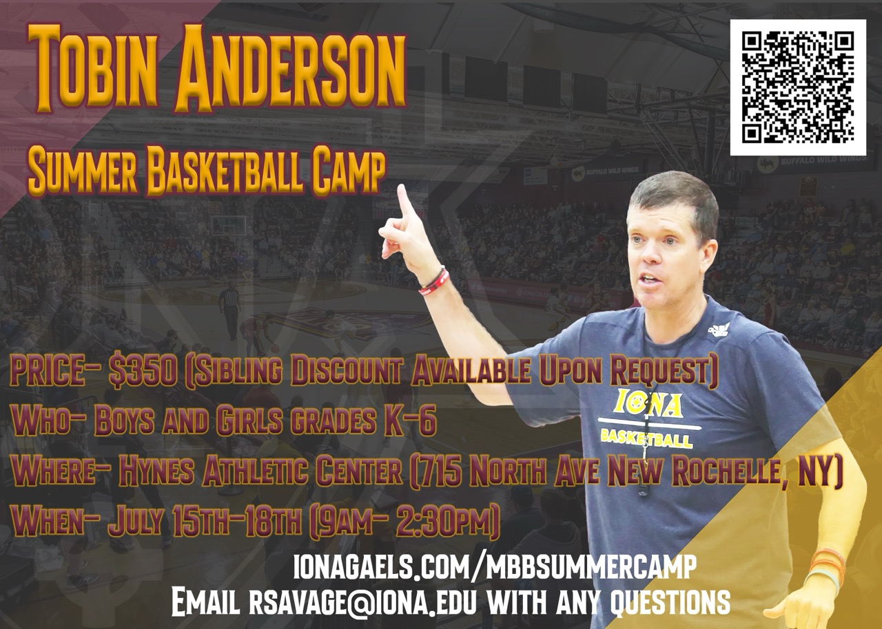 REGISTER NOW: Tobin Anderson Summer Basketball Camp (6/15-18)